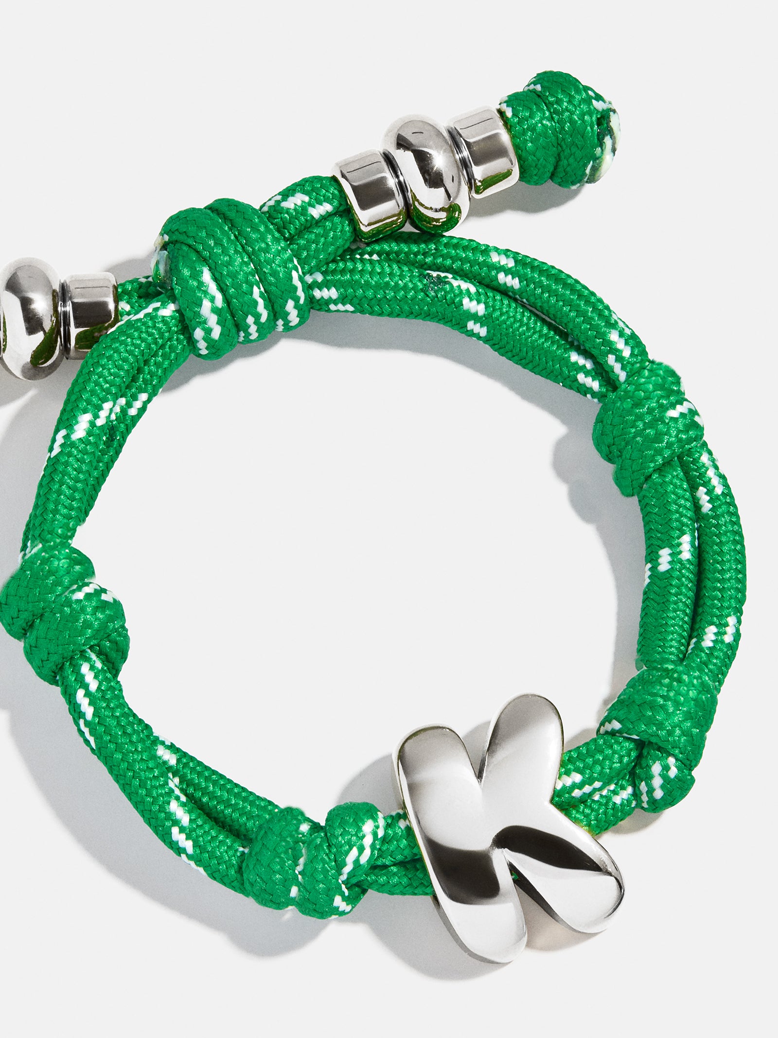 Knotty Initial Bracelet - Bright Green - Image 9