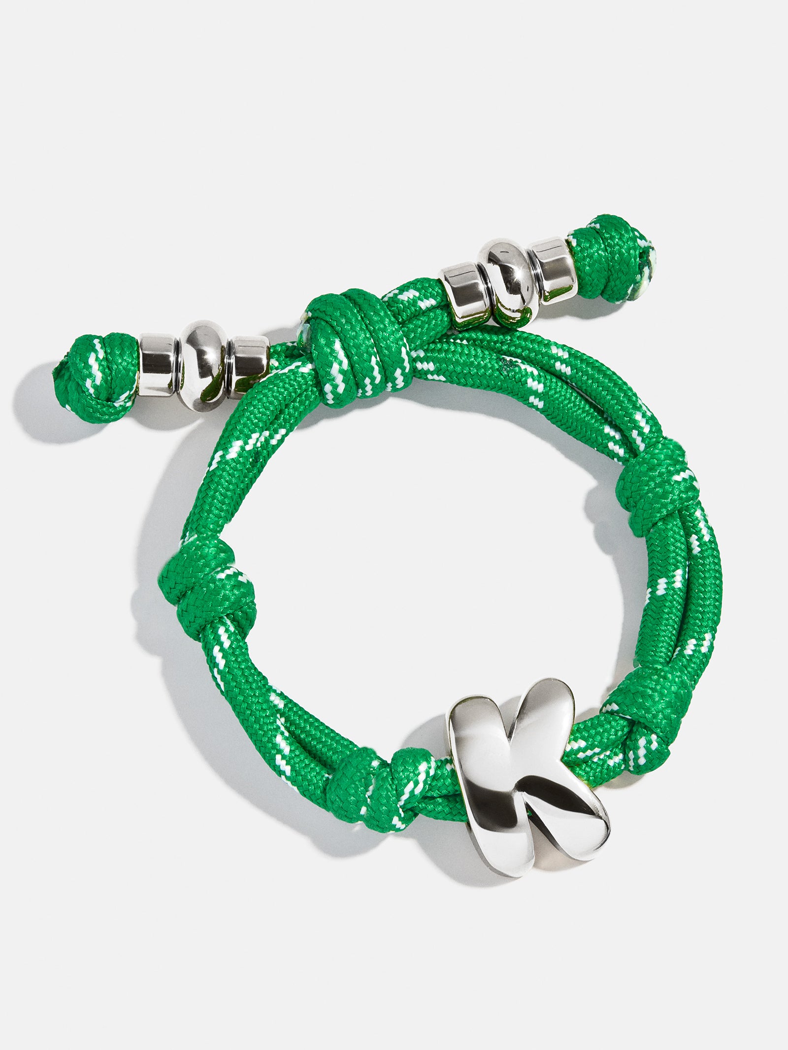 Knotty Initial Bracelet - Bright Green - Image 12