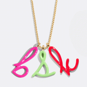 Letter Pop Custom Initial Necklace - Gold