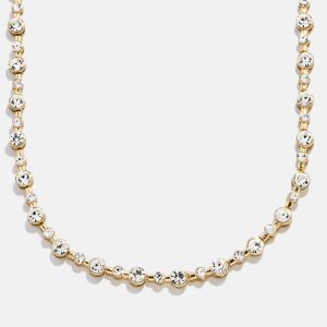 Jolie Tennis Necklace - Gold/Pav??