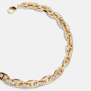 Thalia Mariner Chain Bracelet - Gold/Pav??
