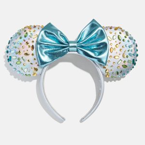 Disney Minnie Mouse Blue Iridescent Headband - Minnie Mouse Blue Iridescent Ears