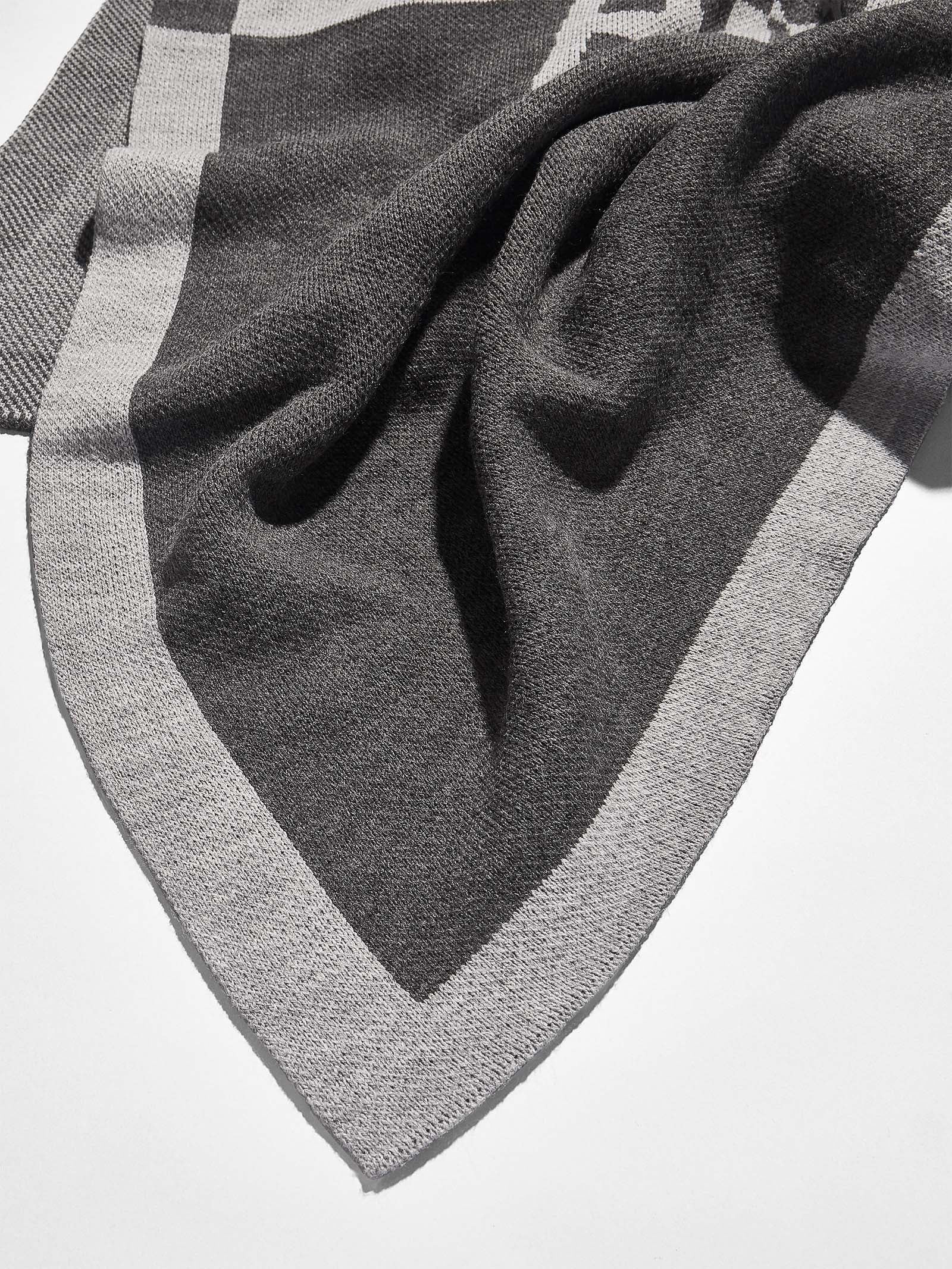 Spell It Out Custom Blanket - Gray/Dark Gray - Image 4