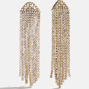 Deirdre Earrings - Gold/Pav??