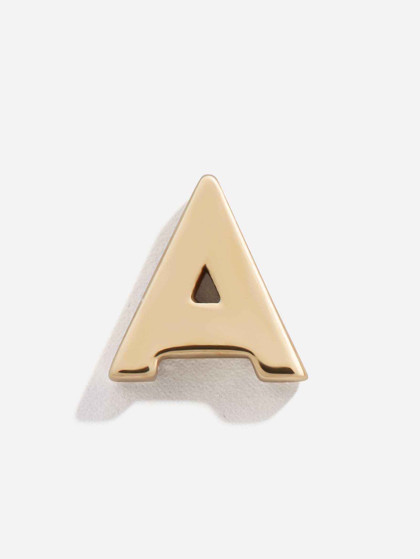 Single 14K Solid Gold Initial Earring - Gold - Image 4