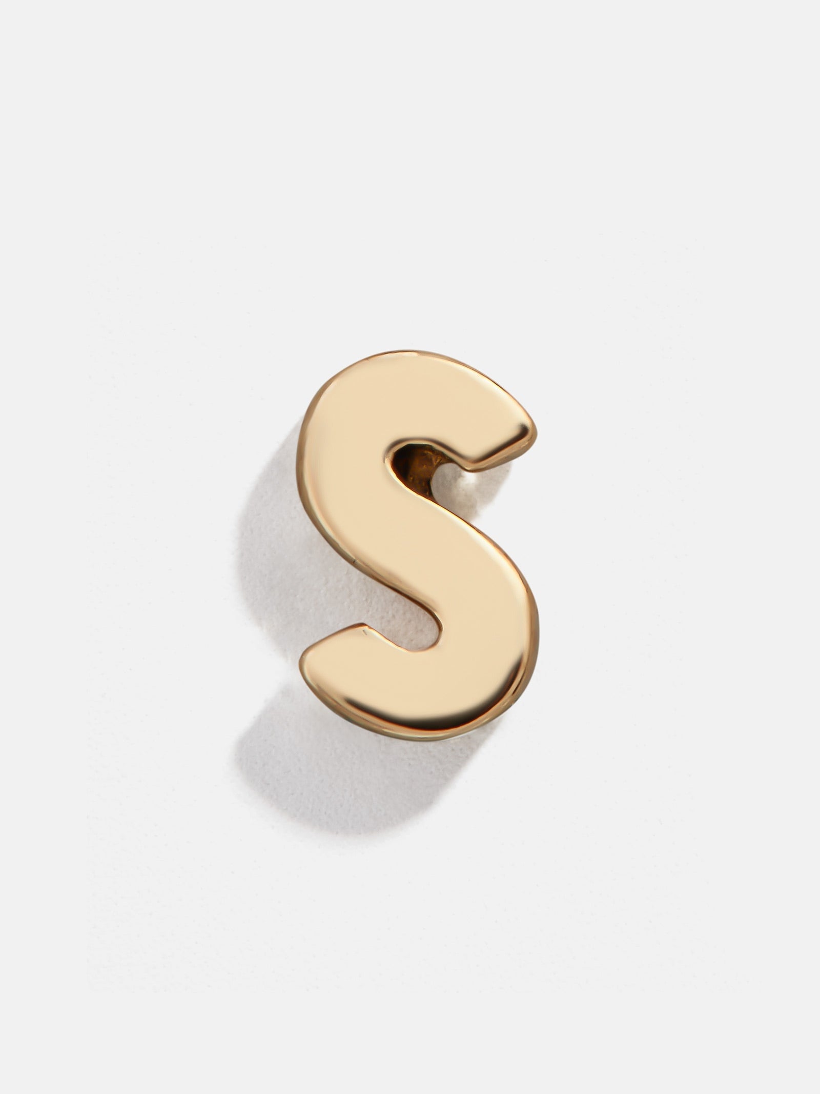 Single 14K Solid Gold Initial Earring - Gold - Image 22