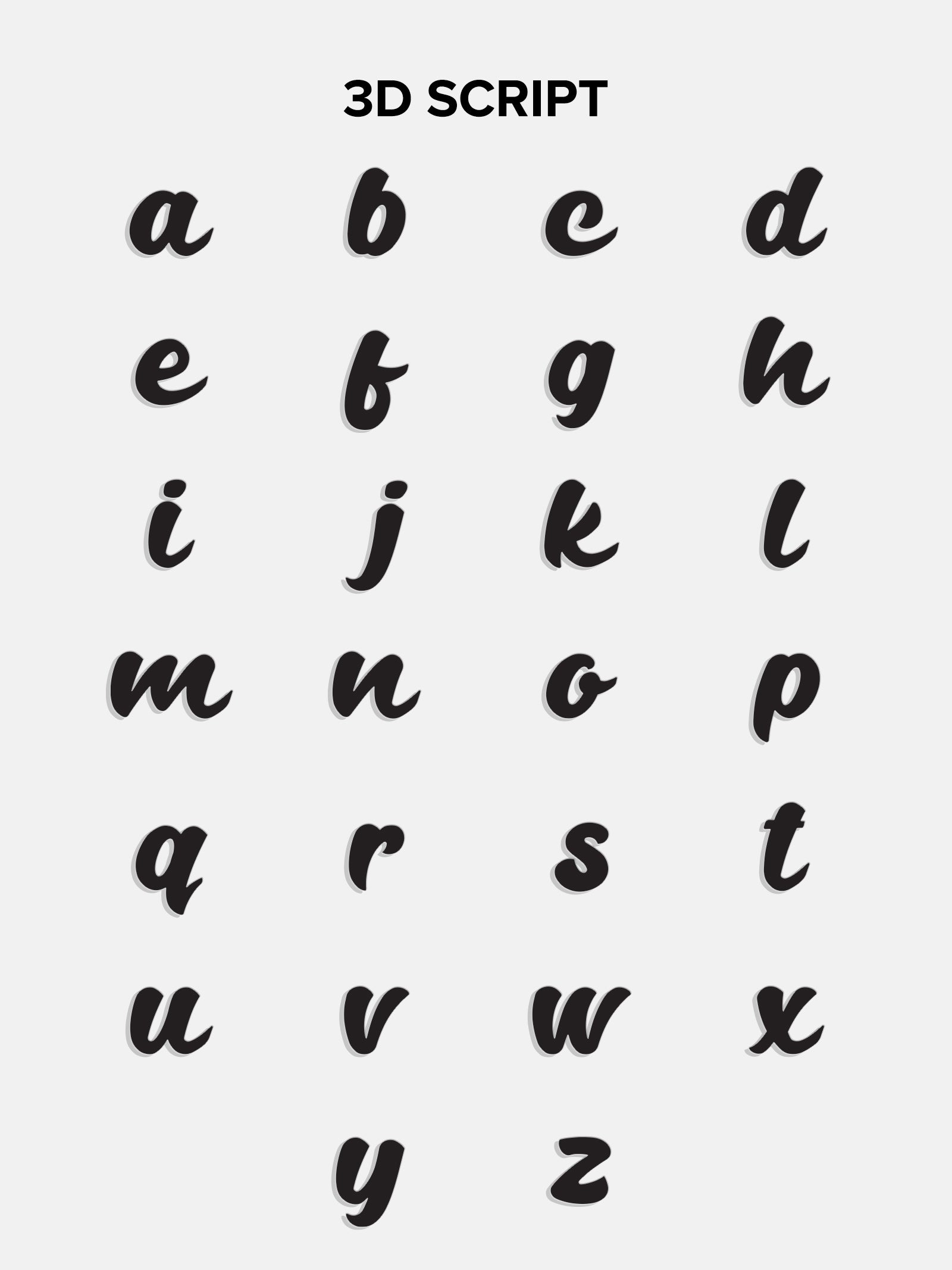 18K Gold Custom Nameplate Necklace - 3D Script - Image 8