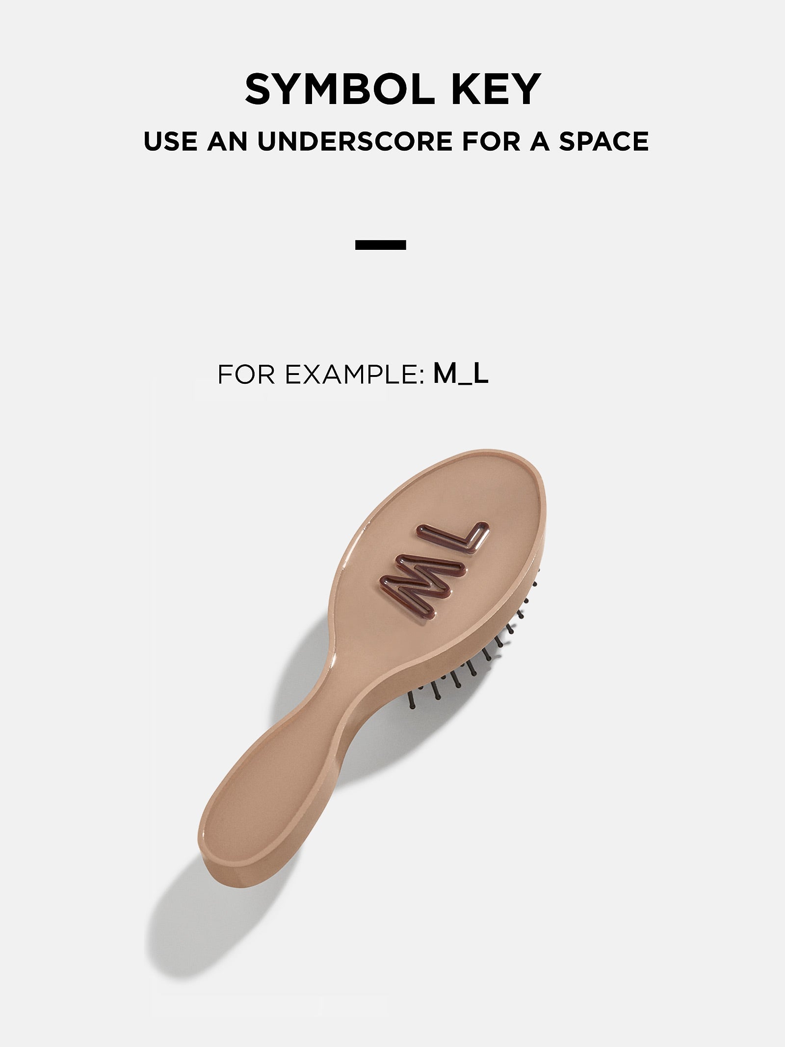 Mini Block Font Mini Custom Hair Brush - Tortoise/White - Image 6