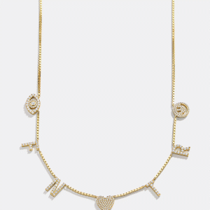 18K Gold Custom Icon Necklace - 18K Gold
