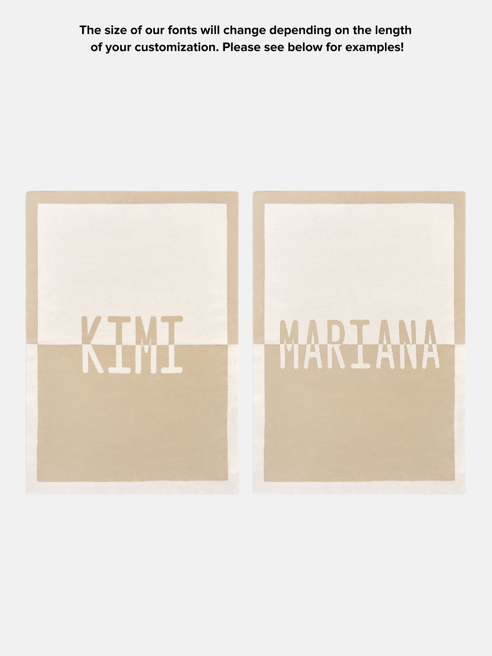 Spell It Out Custom Blanket - Gray/Dark Gray - Image 6