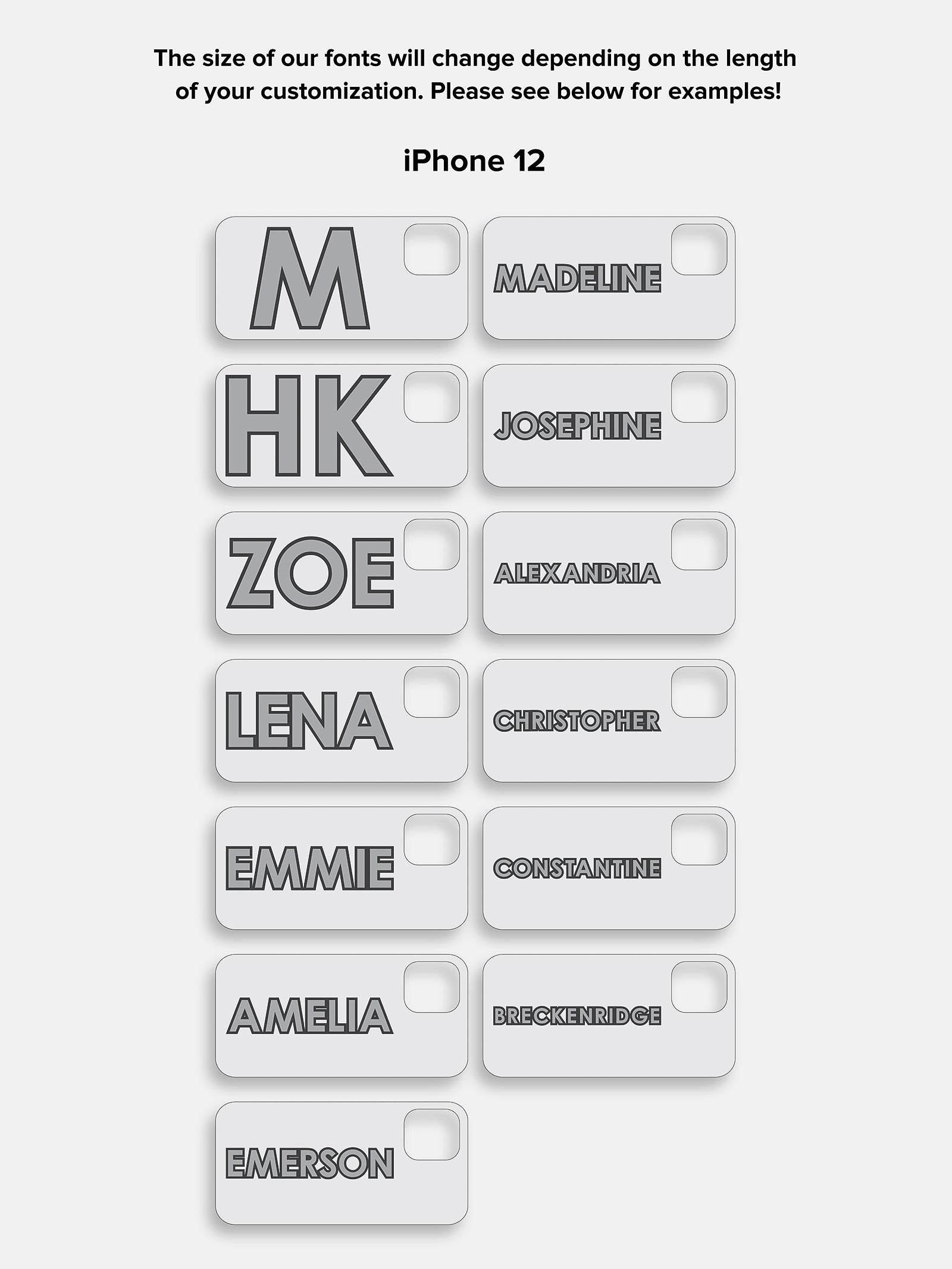 Block Font Custom iPhone Case - Lavender/White - Image 9