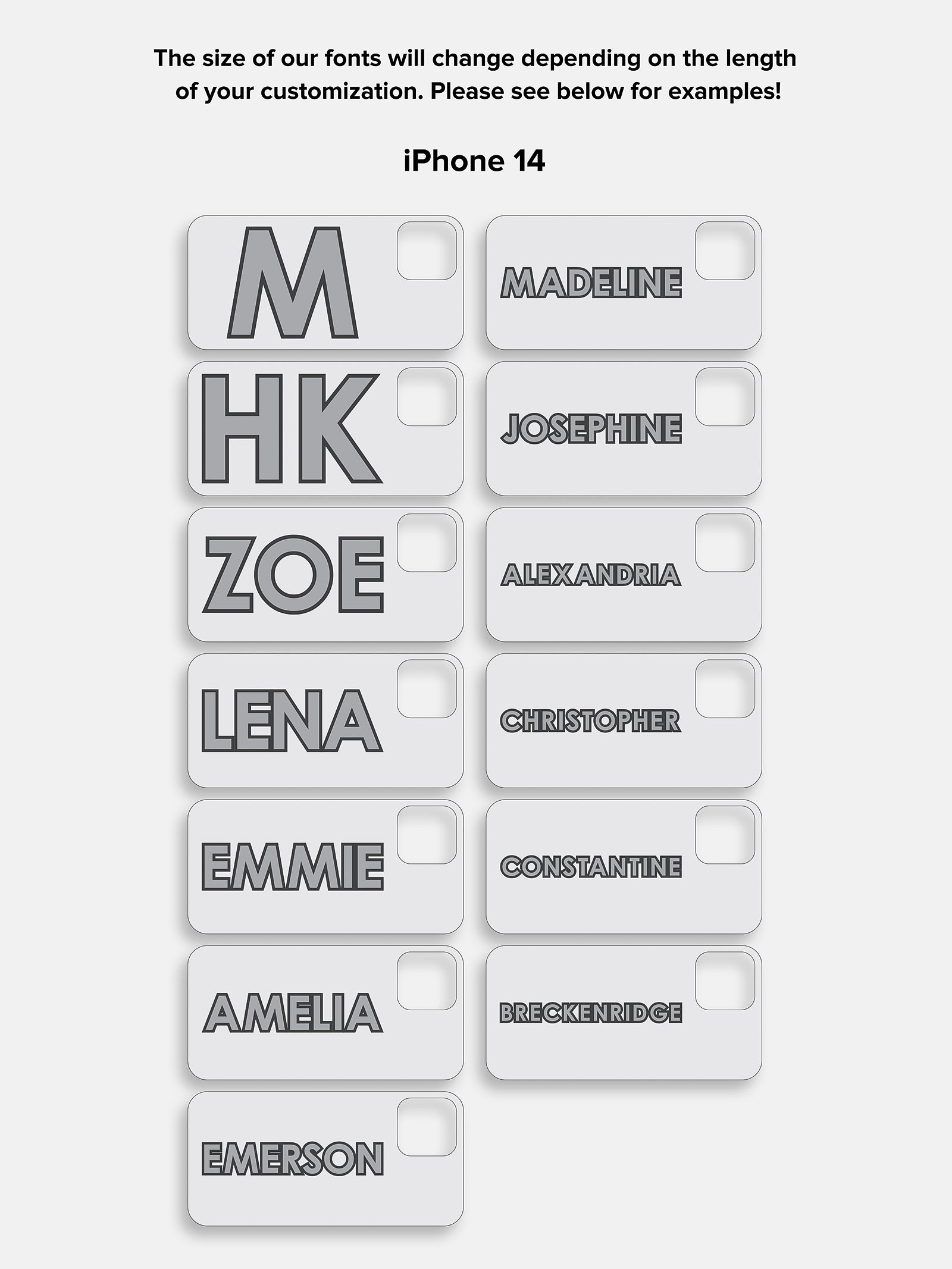 Block Font Custom iPhone Case - Lavender/White - Image 17