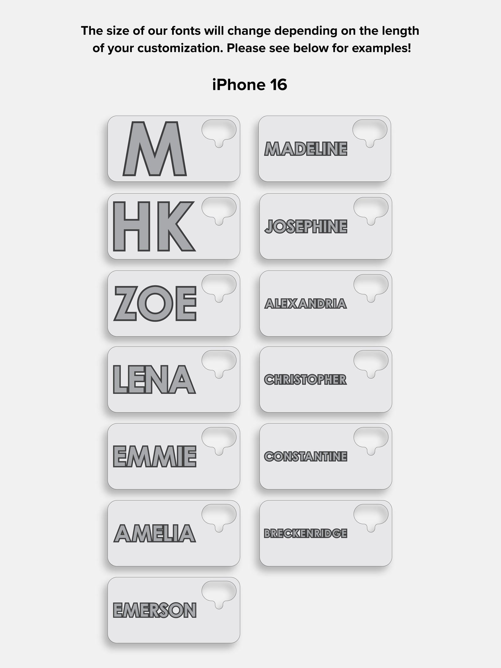 Block Font Custom iPhone Case - Lavender/White - Image 27